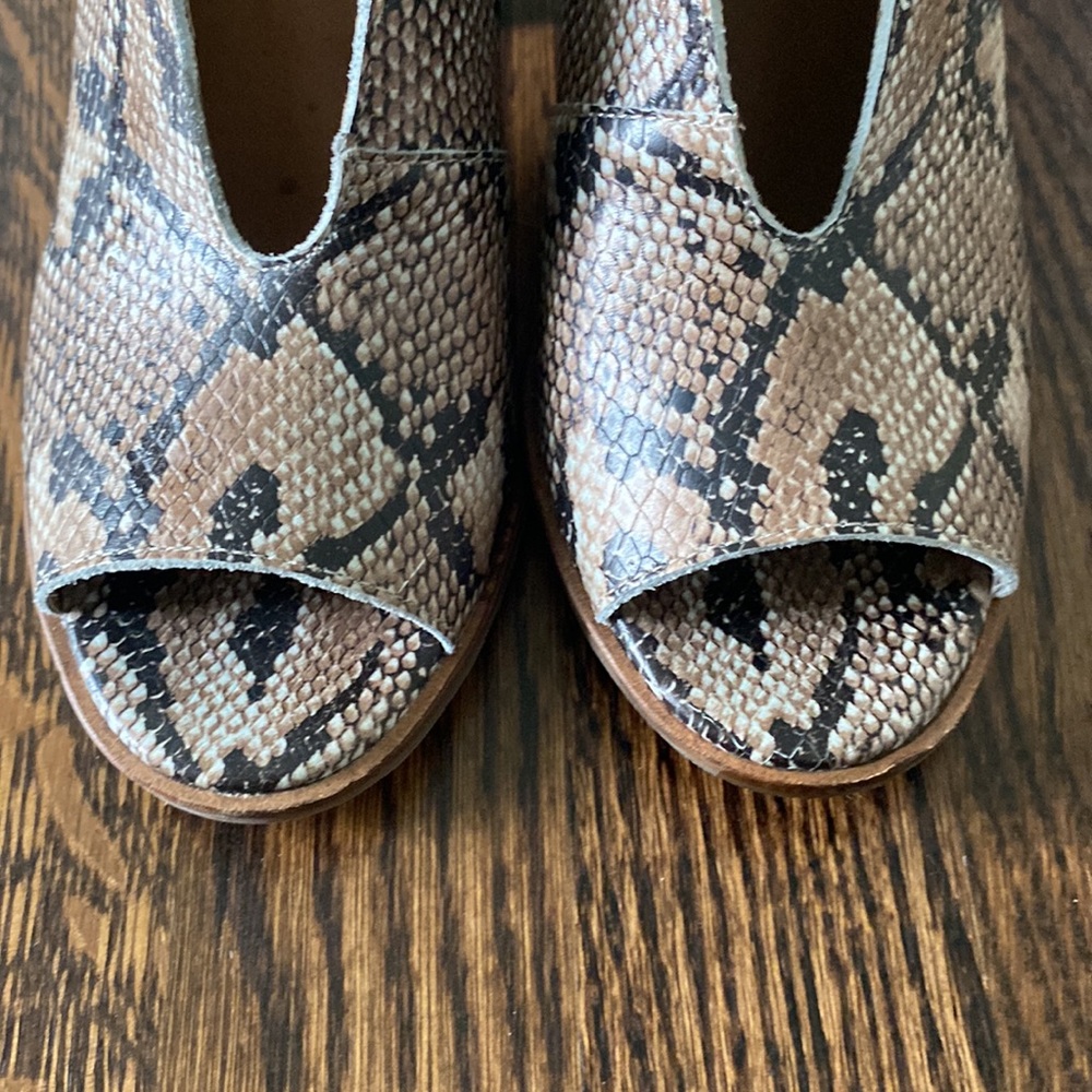 Lucky Brand Python Booties - Size 6 - image 4